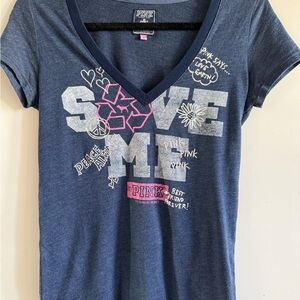 Victoria's Secret Pink Blue Denim Label